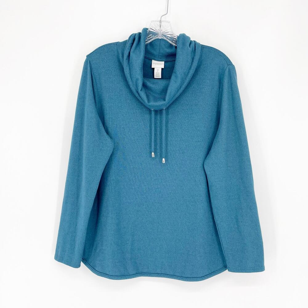 Weekends by Chico's Cowl Neck Pullover Sweater Size Large